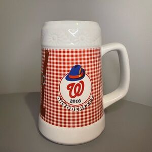 Washington Nationals 2018 Oktoberfest Beer Stein mug Baseball MLB